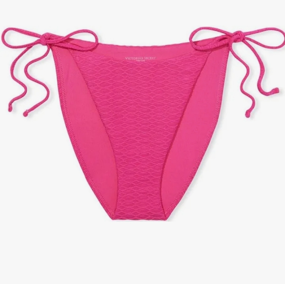 Brand New Victoria's Secret Fuchsia Side Tie Bikini Bottom Size XL